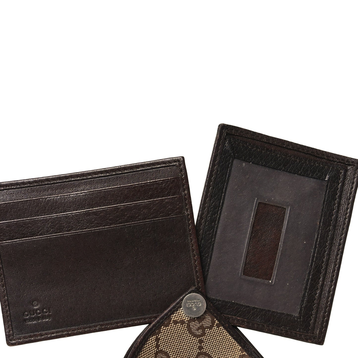 Monogram Bi-Fold Wallet Dark Brown