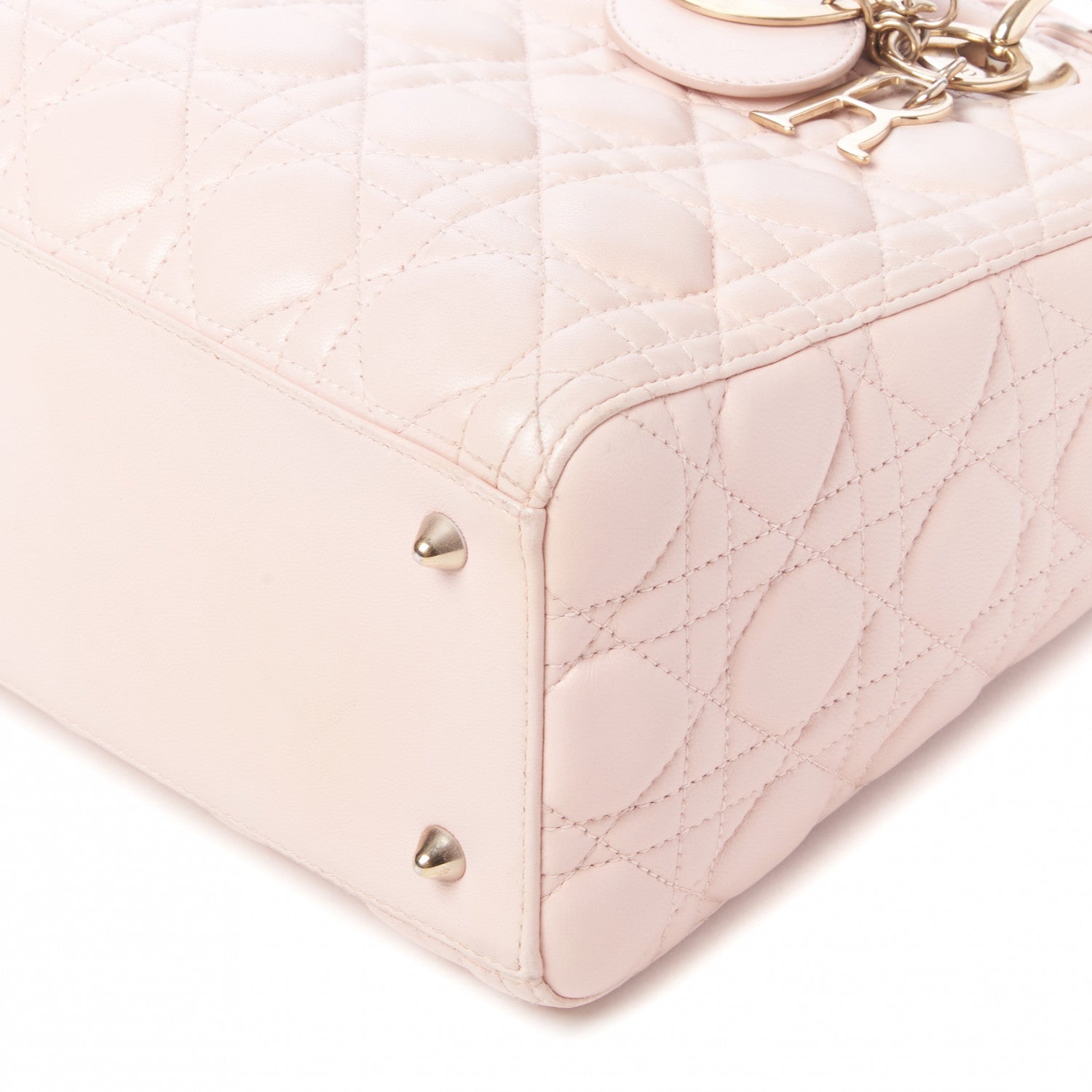 Christian Dior Lambskin Cannage Medium Lady Dior Light Pink 5 of 8