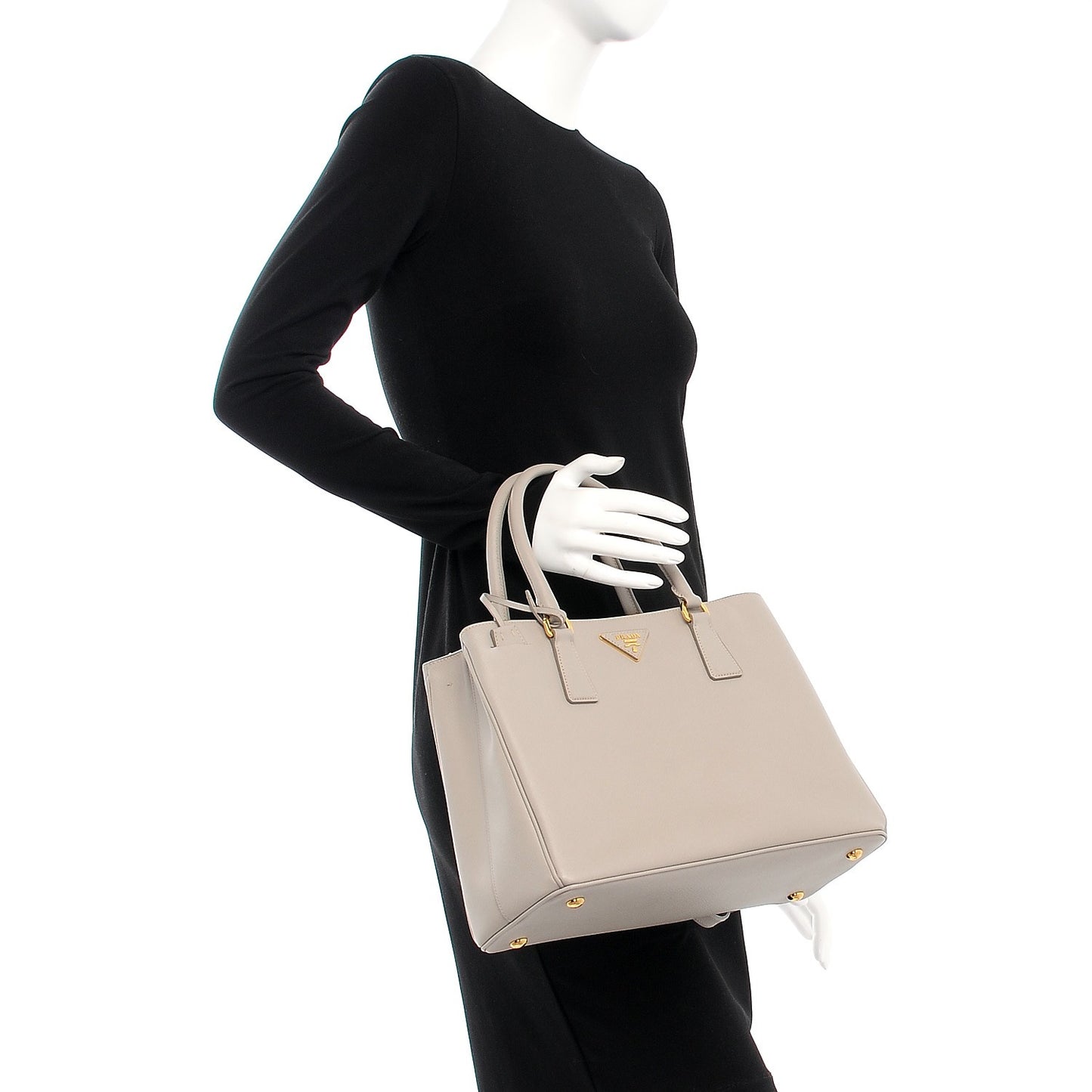 Saffiano Lux Medium Tote Pomice