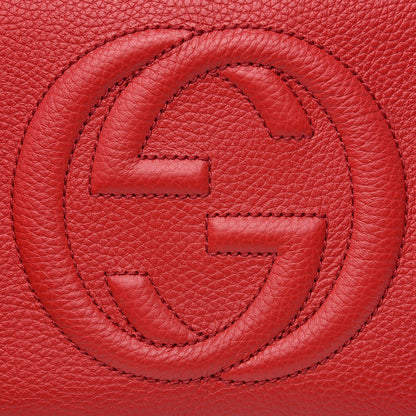 Gucci Pebbled Calfskin Small Soho Disco Bag Tabasco Red 10 of 10
