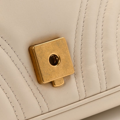 Gucci Calfskin Matelasse Small GG Marmont Shoulder Bag White 13 of 13