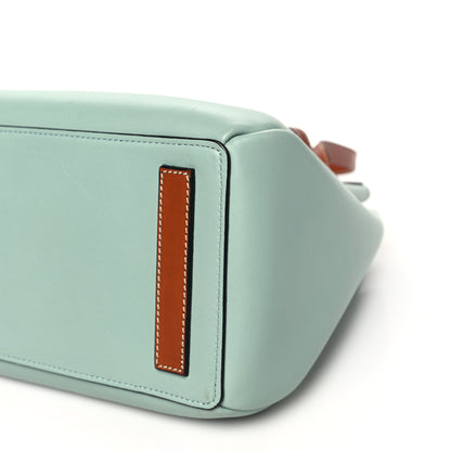 Loewe Boxcalf Lazo Tote Blue Tan 9 of 9