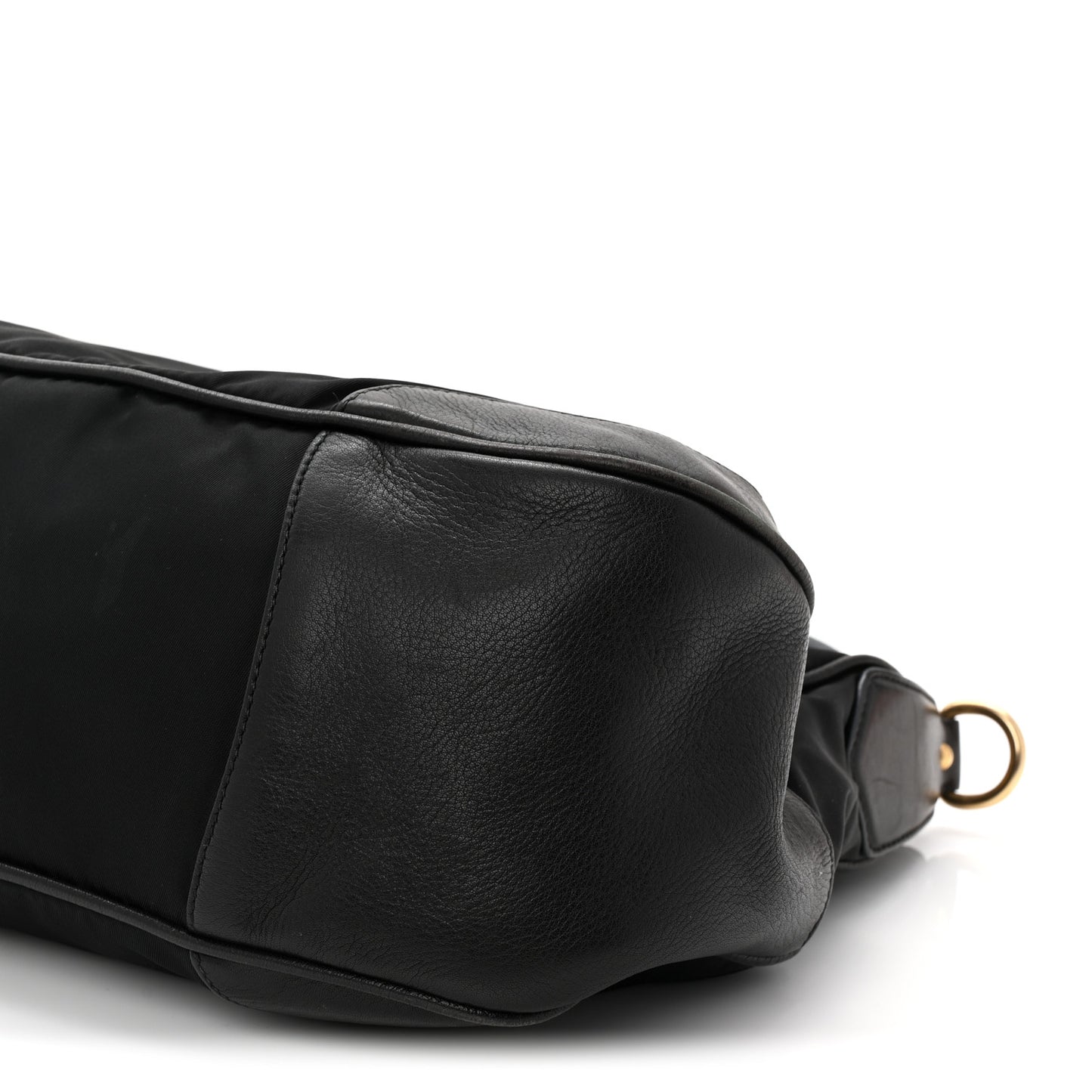 Tessuto Nylon Soft Calf Tote Black
