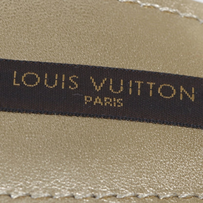 Louis Vuitton Satin Wedges 40 Ivory 7 of 9