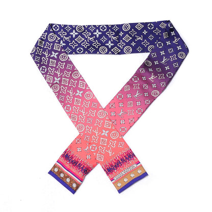 Louis Vuitton Silk Monogram Map Bandeau 1 of 5