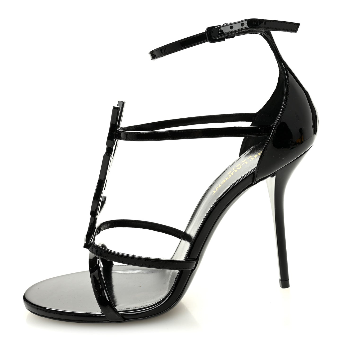 Patent Cassandra 100 Ankle Strap Sandals 39.5 Black