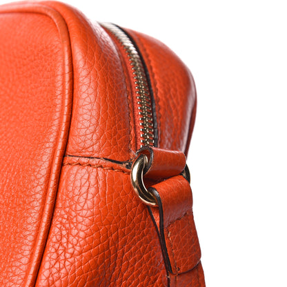 Gucci Pebbled Calfskin Small Soho Disco Bag Sun Orange 19 of 19