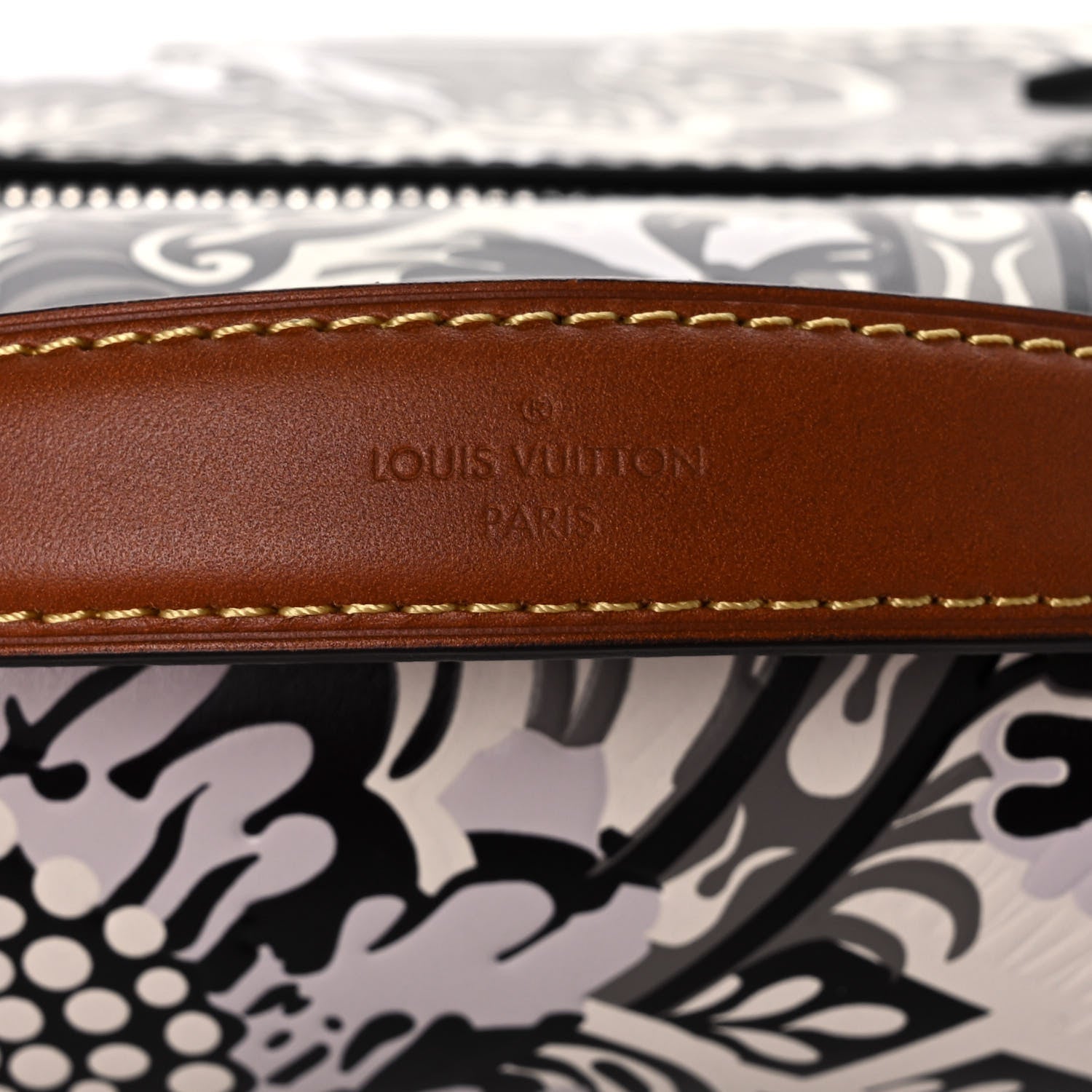 Louis Vuitton Epi Monogram Floral Pochette Metis Black White 9 of 11