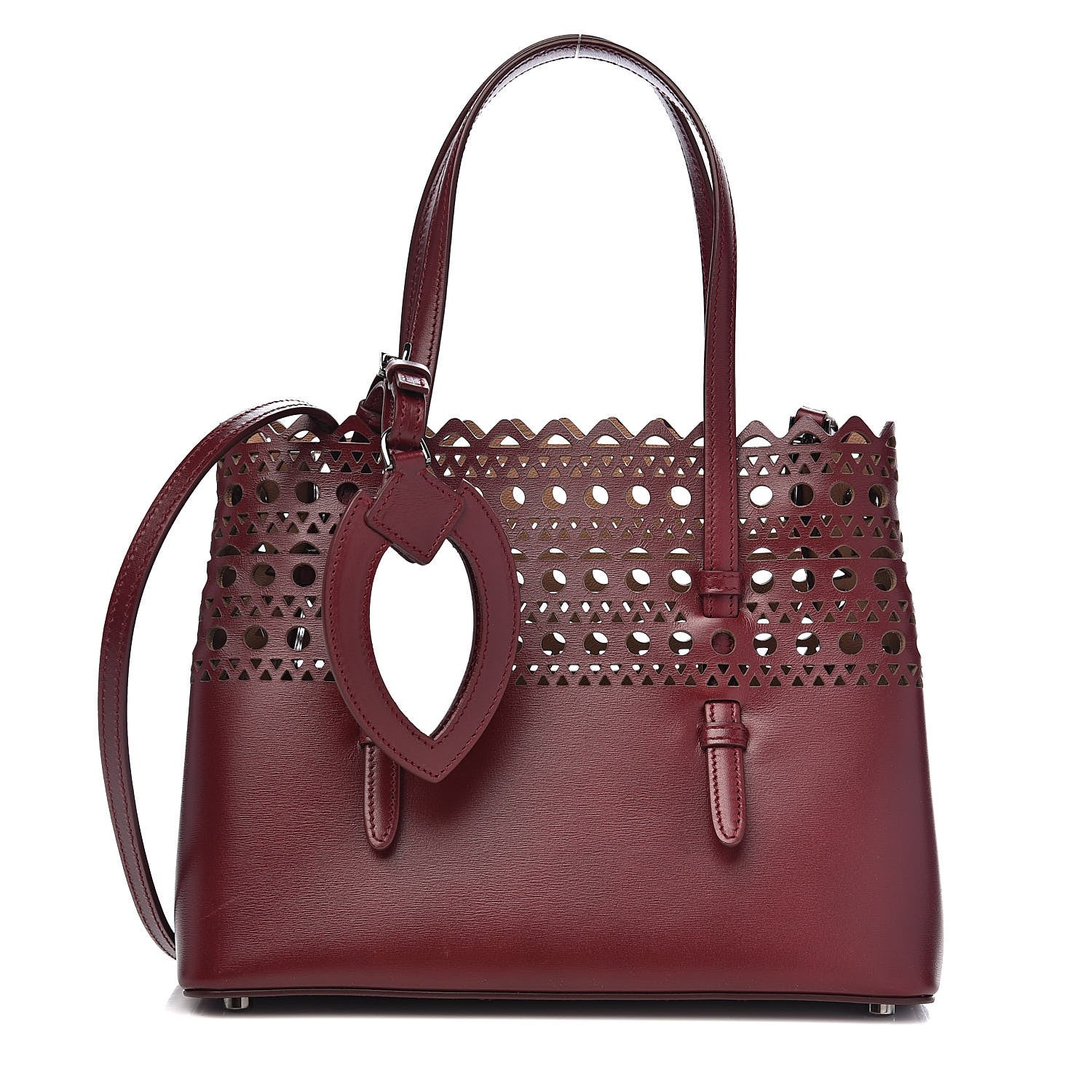 Alaia Calfskin Vienne Mina 25 Bag Pourpre 1 of 10