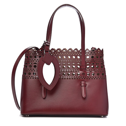 Alaia Calfskin Vienne Mina 25 Bag Pourpre 1 of 10