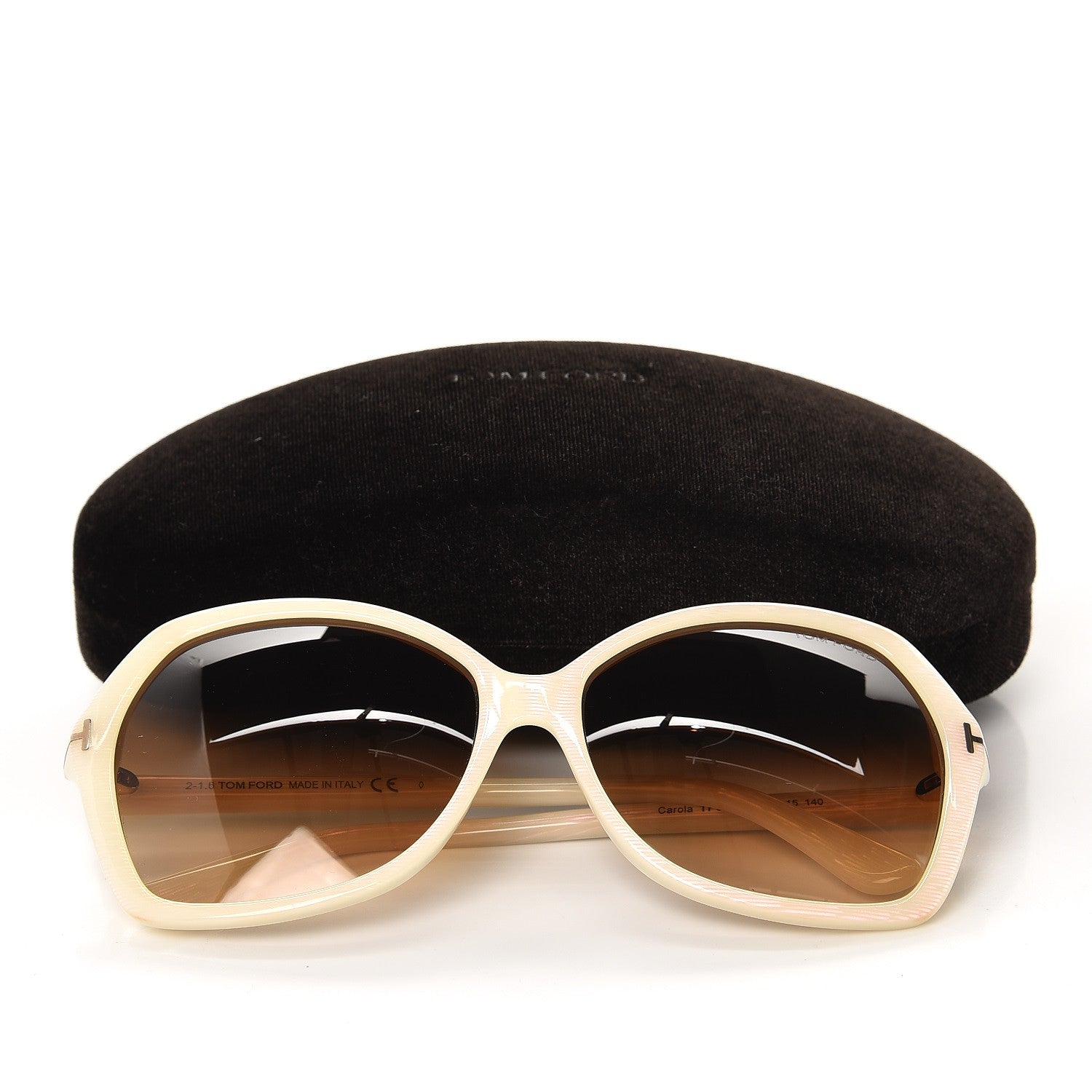 Tom Ford Carola Sunglasses TF328 White Pearl 7 of 8