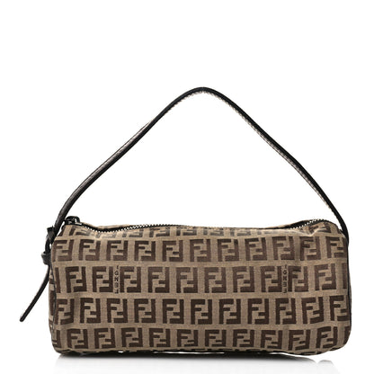 Fendi Zucchino Pochette Dark Brown 1 of 9
