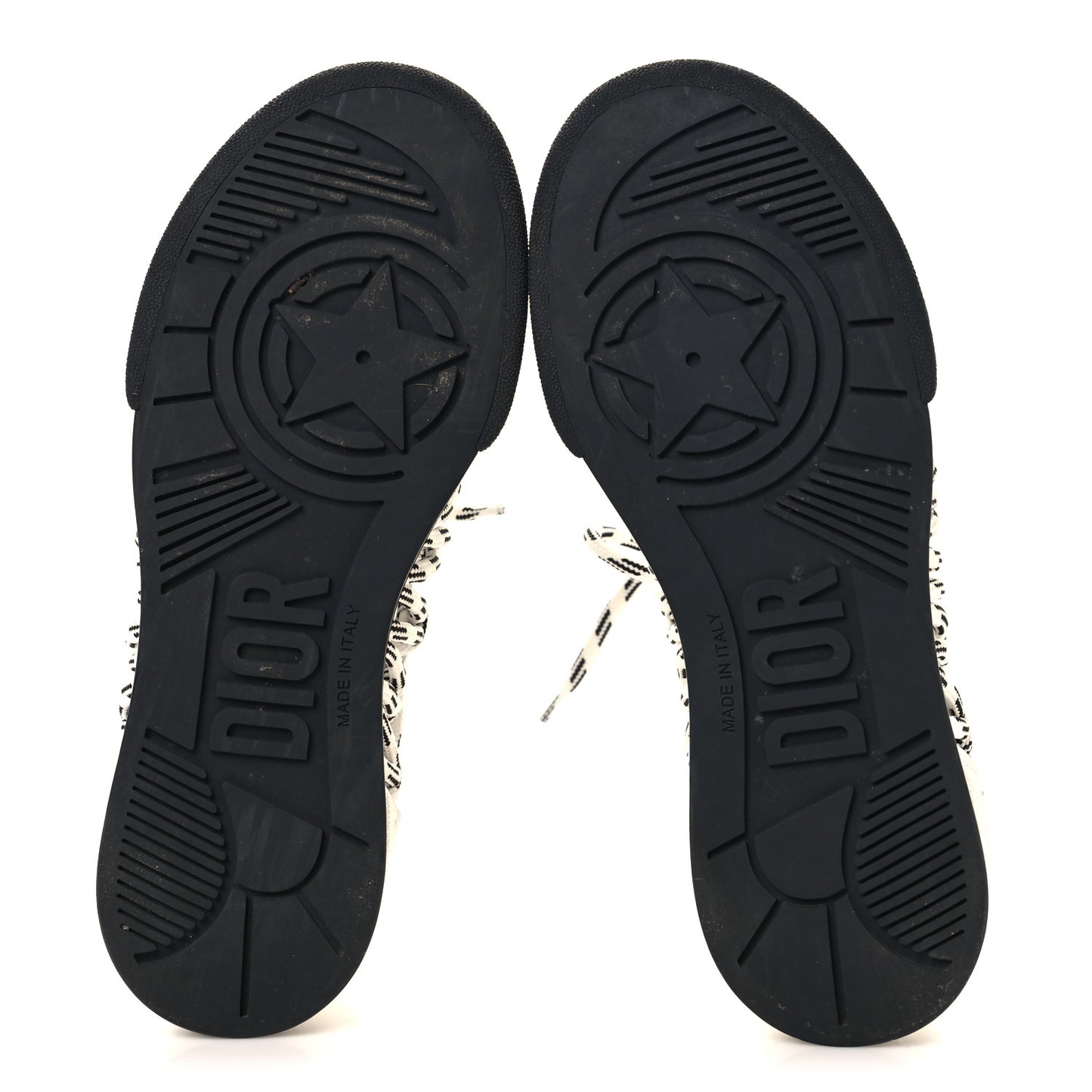 Calfskin Mesh Cutout High Top Sneakers 35 Black White