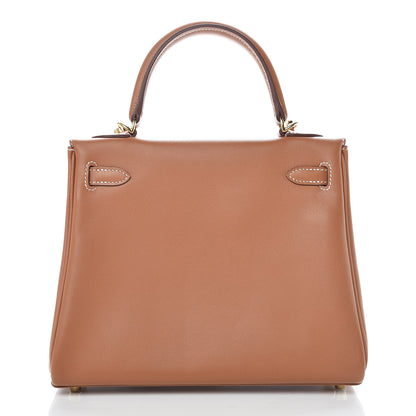 Hermes Swift Kelly Retourne 25 Gold 5 of 37