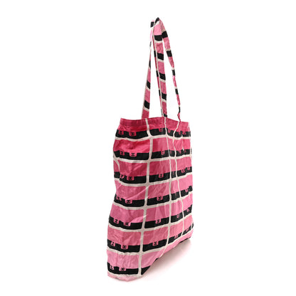 Chanel Caviar Fabric Quilted Foldable Tote With Chain Pink Multicolor 2 of 11