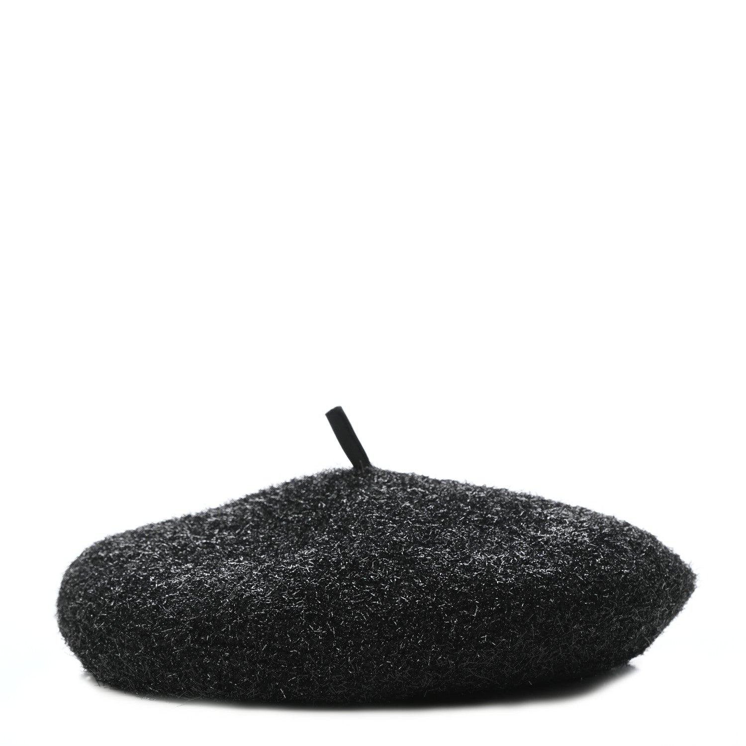 Chanel Cotton Polymide Beret Hat S Black 4 of 8
