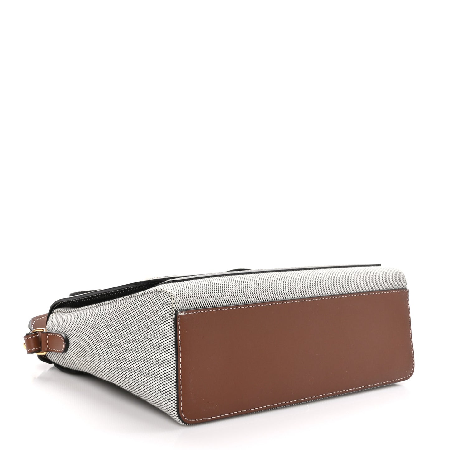 Canvas Horseferry Print Note Crossbody Bag Grey Black