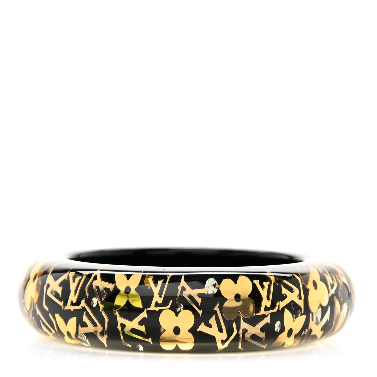 Resin Swarovski Medium Inclusion Bracelet GM Black