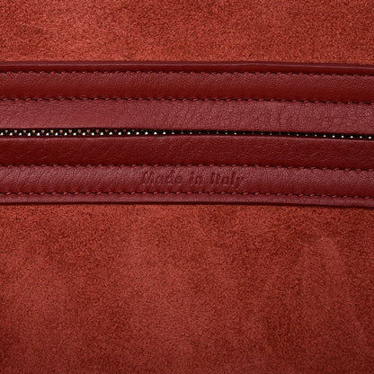 Celine Supple Calfskin Medium Phantom Luggage Red 6 of 8