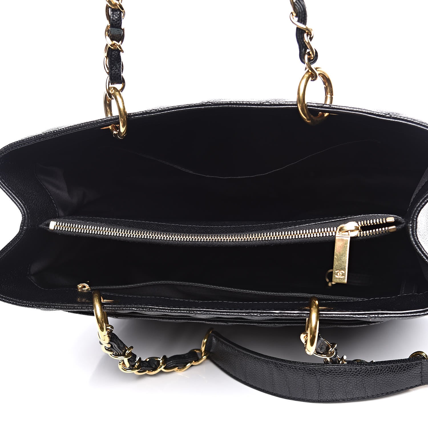 Chanel Caviar Quilted Grand Shopping Tote GST Black 5 of 13