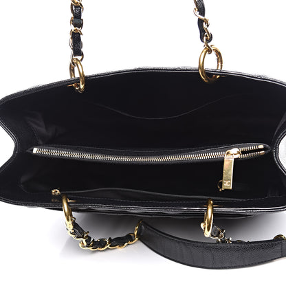 Chanel Caviar Quilted Grand Shopping Tote GST Black 5 of 13