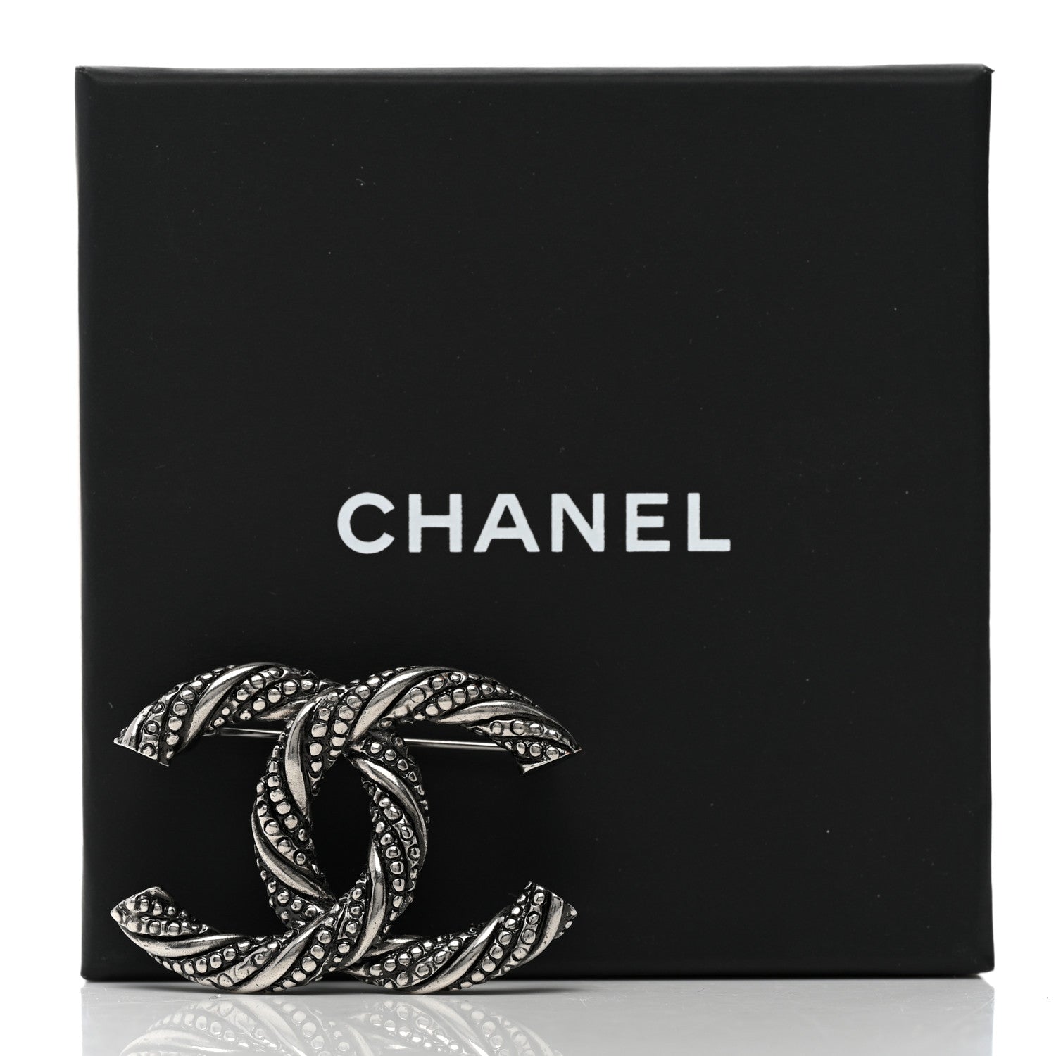Chanel Ruthenium Twisted CC Brooch 5 of 5