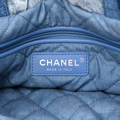 Chanel Denim Quilted Chanel 22 Backpack Blue 6 of 10
