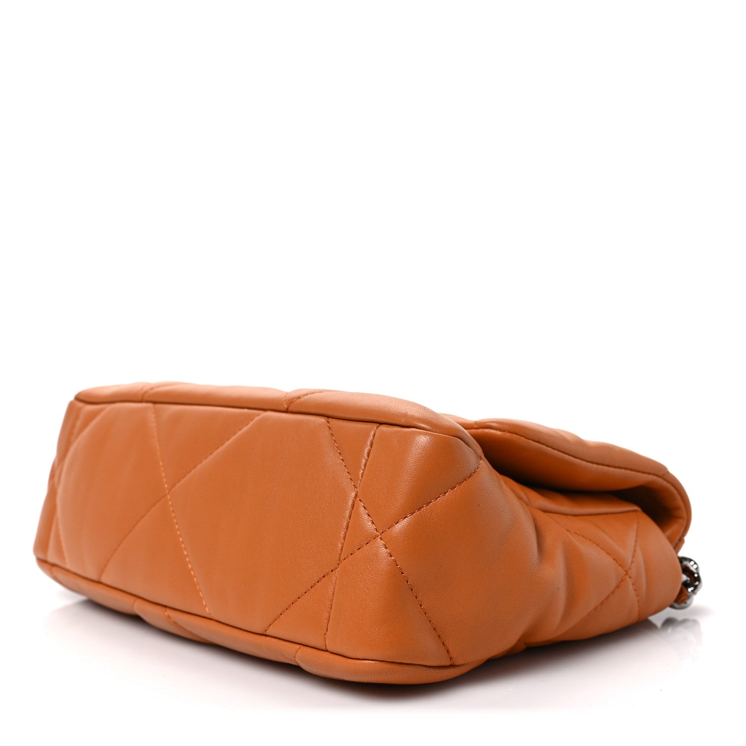 Chanel Lambskin Quilted Medium Chanel 19 Flap Light Brown 7 of 7