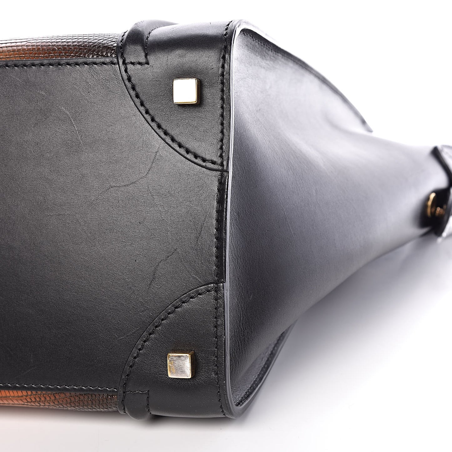 Lizard Mini Luggage Cognac