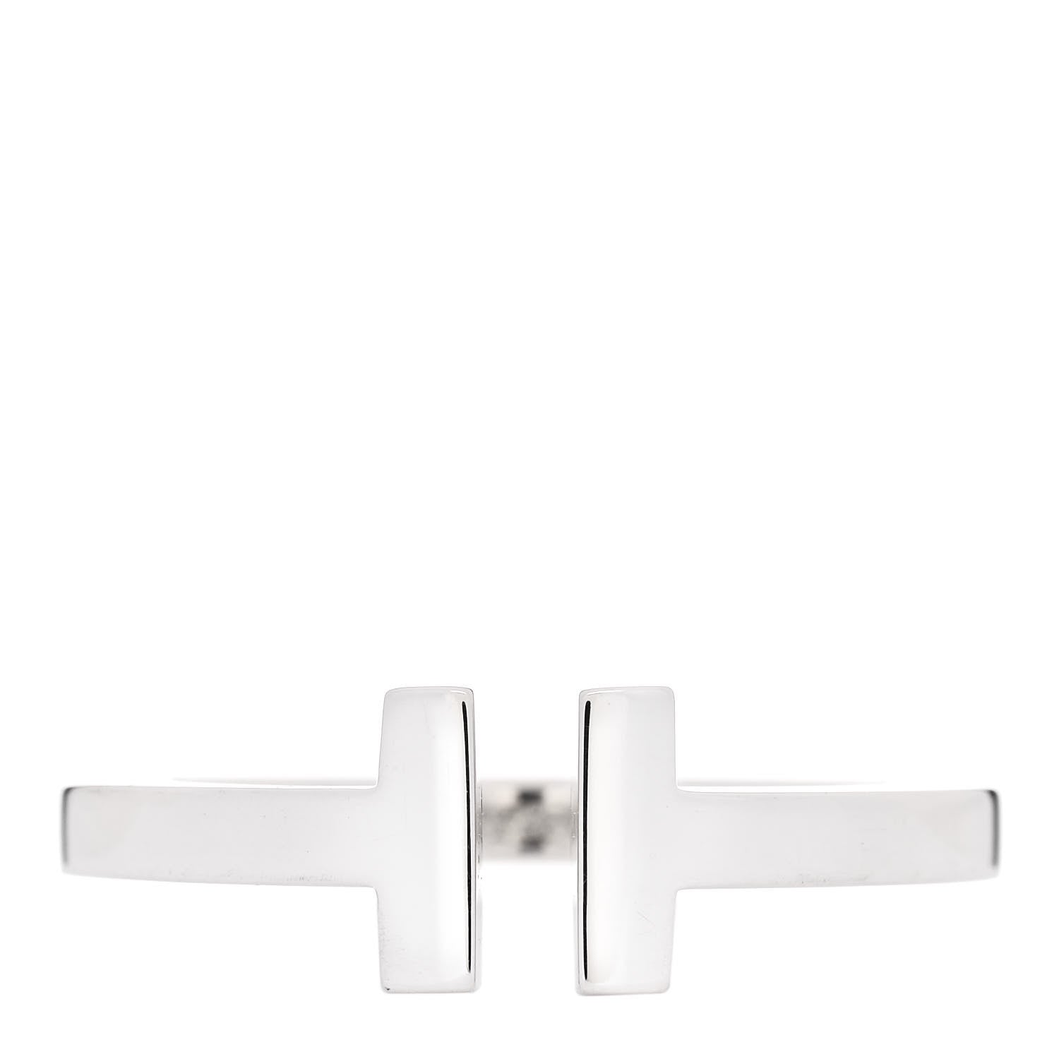 Tiffany Sterling Silver T Square Ring 62 10 1 of 4