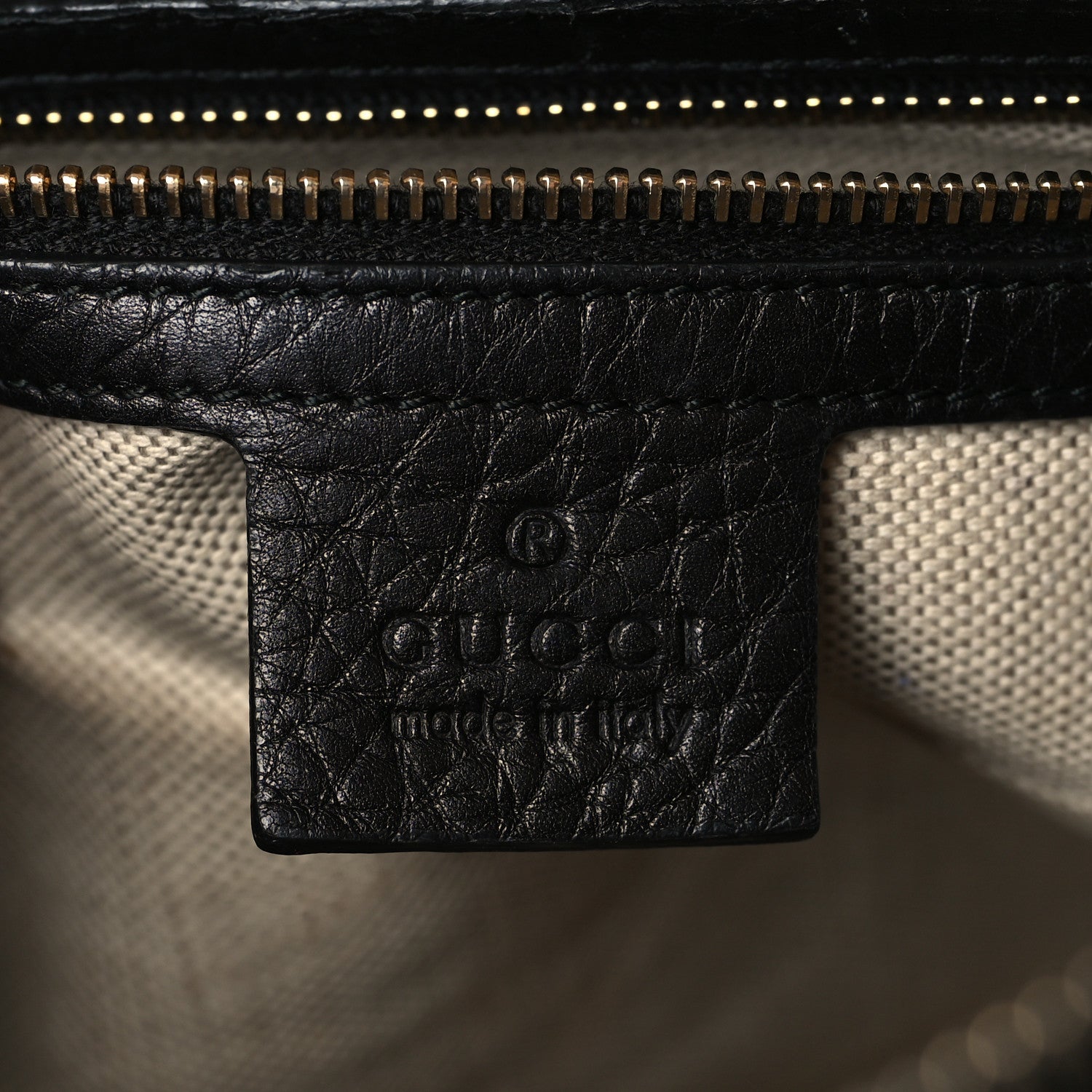 Gucci Calfskin Vintage Web Medium Boston Black 5 of 18