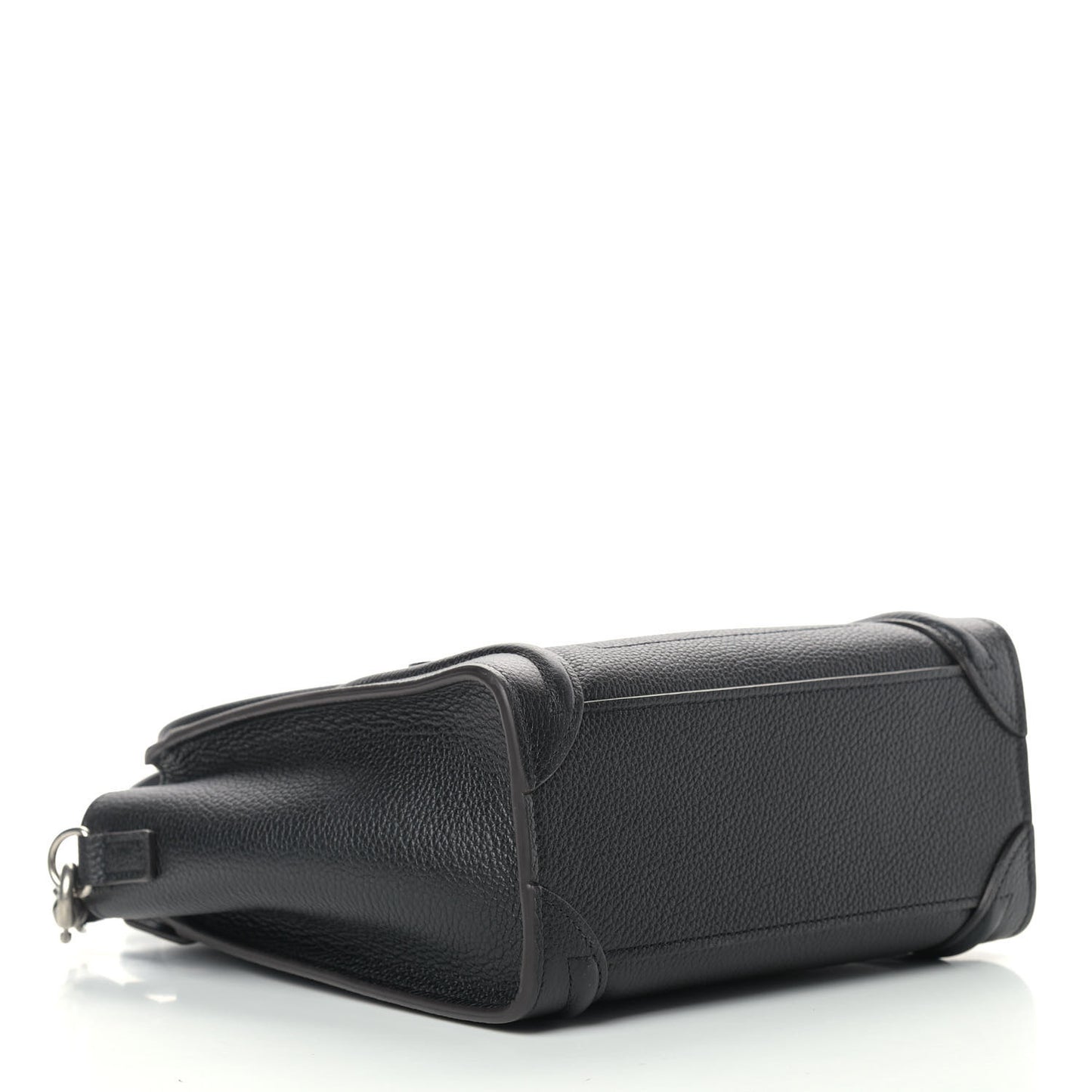 Drummed Calfskin Nano Luggage Black