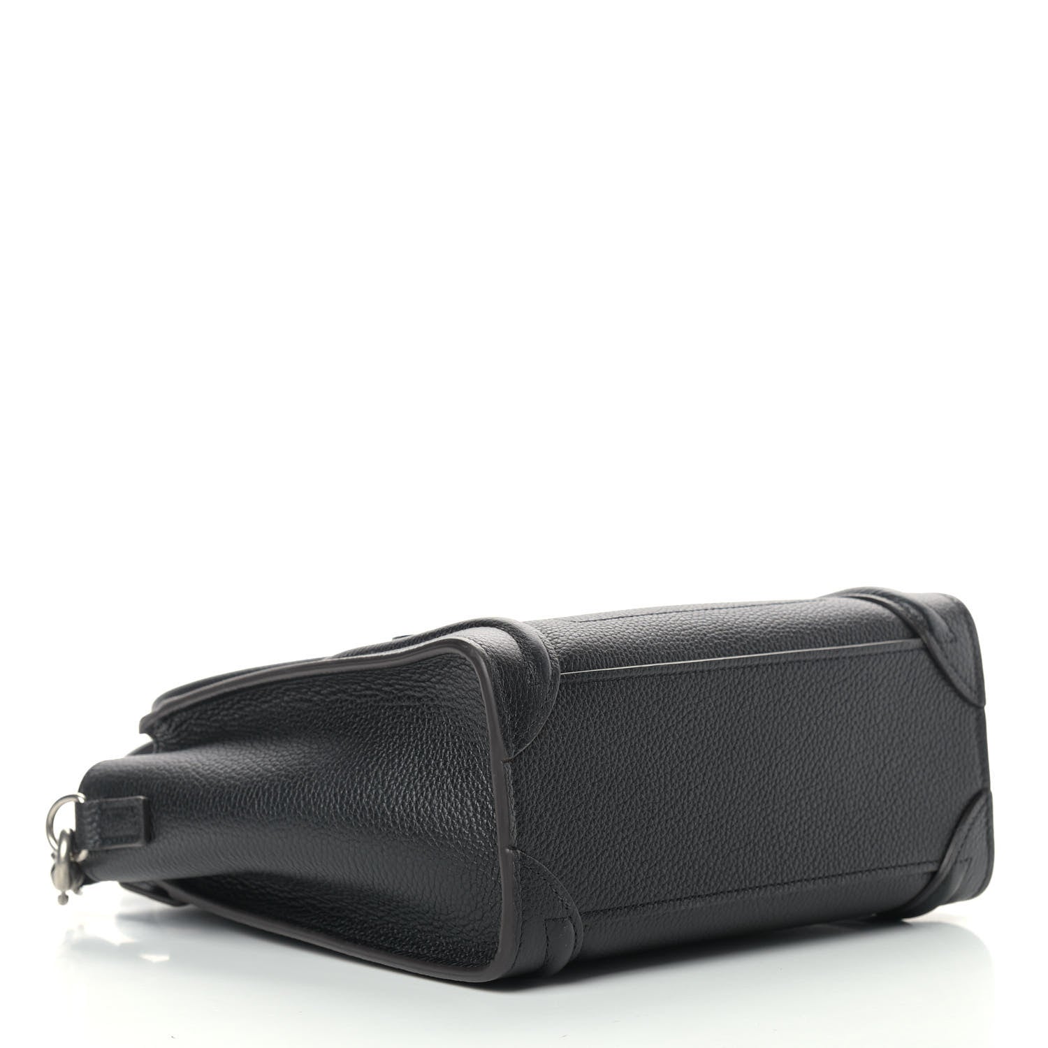 Celine Drummed Calfskin Nano Luggage Black 4 of 10