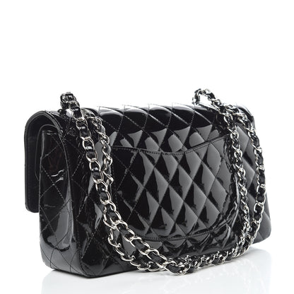 Chanel Patent Quilted Medium Double Flap Black 4 of 19