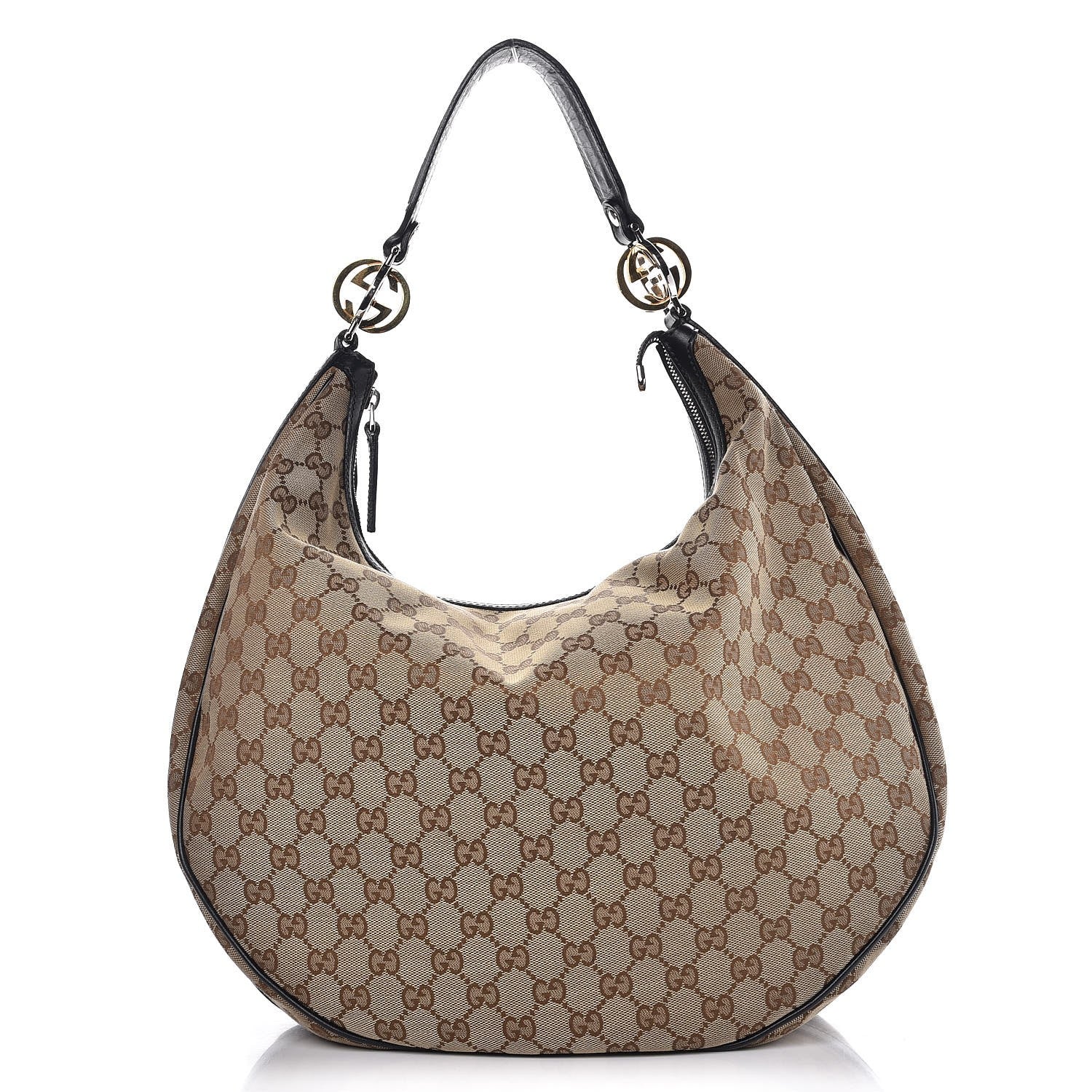 Gucci Monogram Large GG Twins Hobo Black 1 of 8