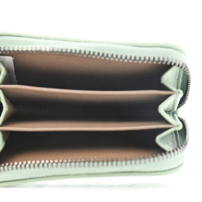 Bottega Veneta Nappa Intrecciato Zip Around Coin Purse Light Green 5 of 8