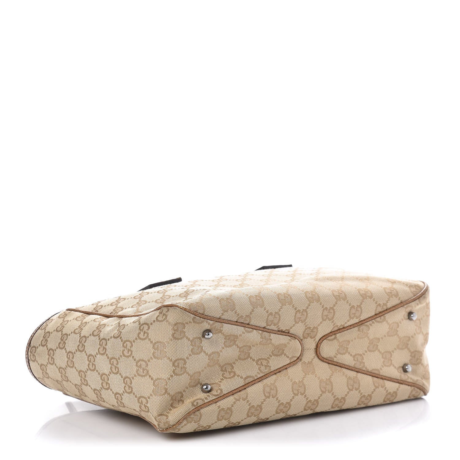 Gucci Monogram Medium Tote Beige Brown 4 of 10
