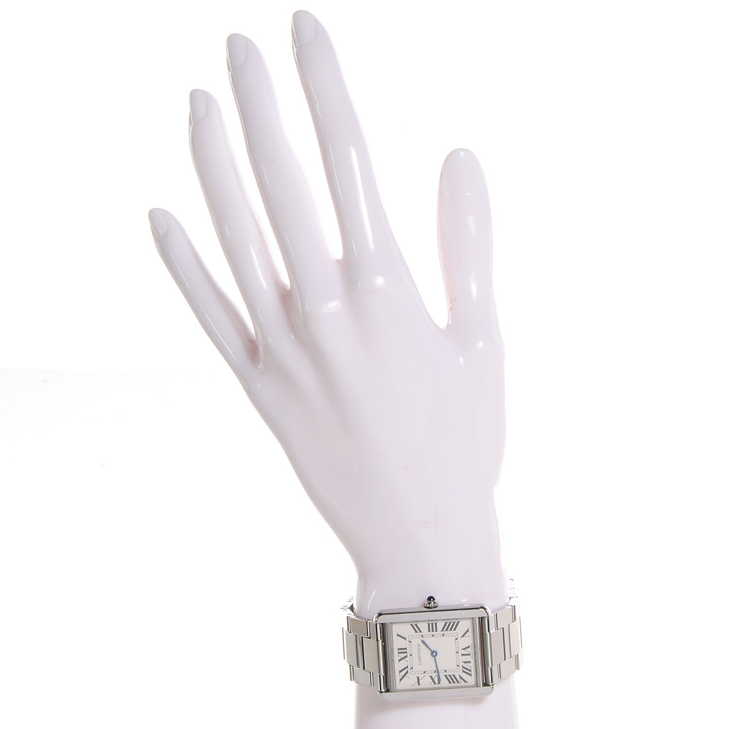 Cartier Stainless Steel 24mm Tank Solo Quartz Watch 2 of 6