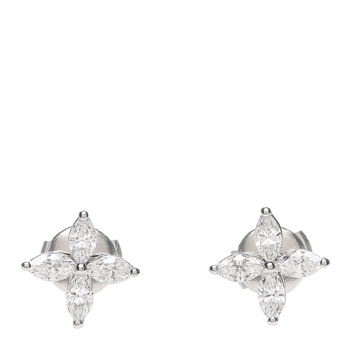 Platinum Diamond .92ct Medium Victoria Earrings