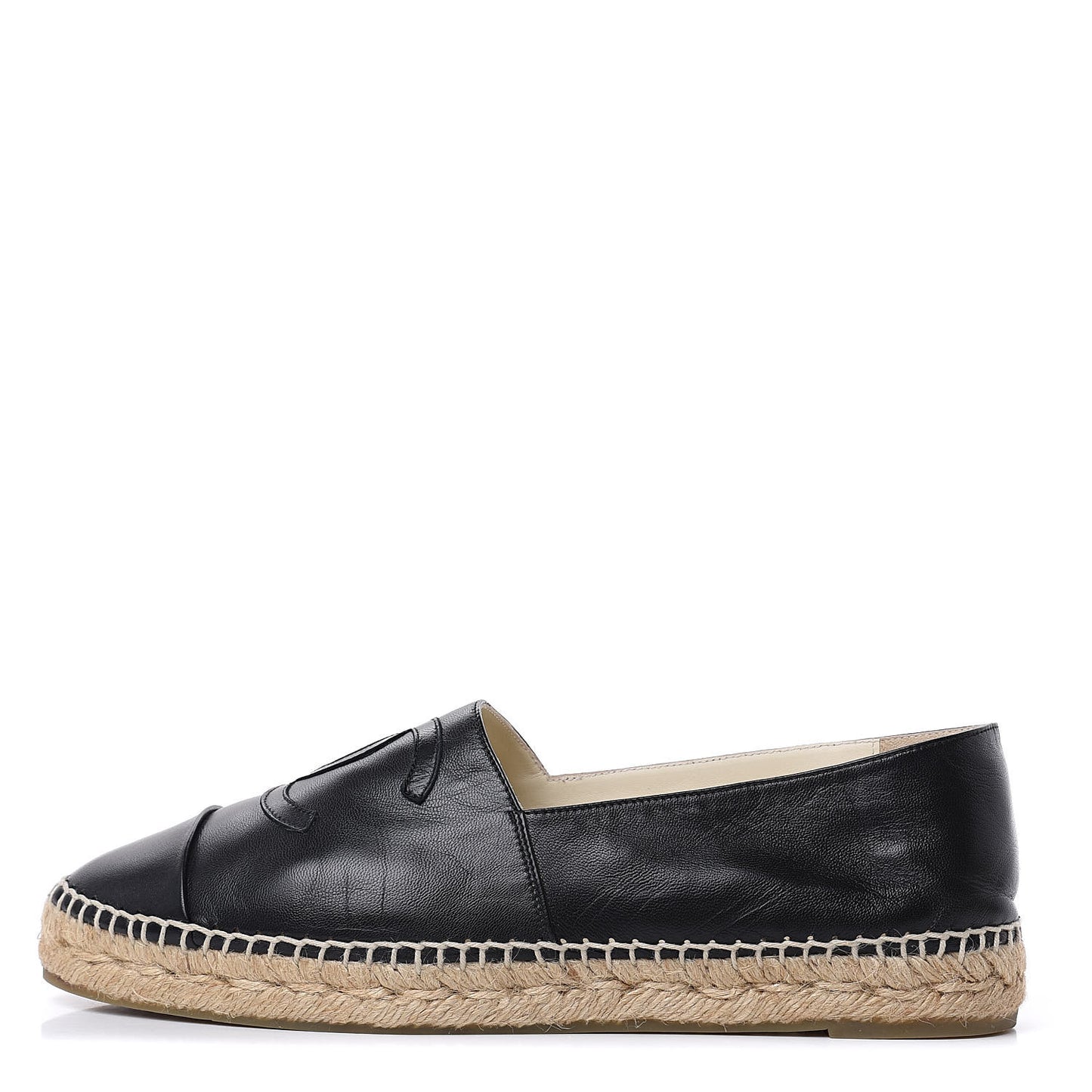 Lambskin CC Espadrilles 41 Black