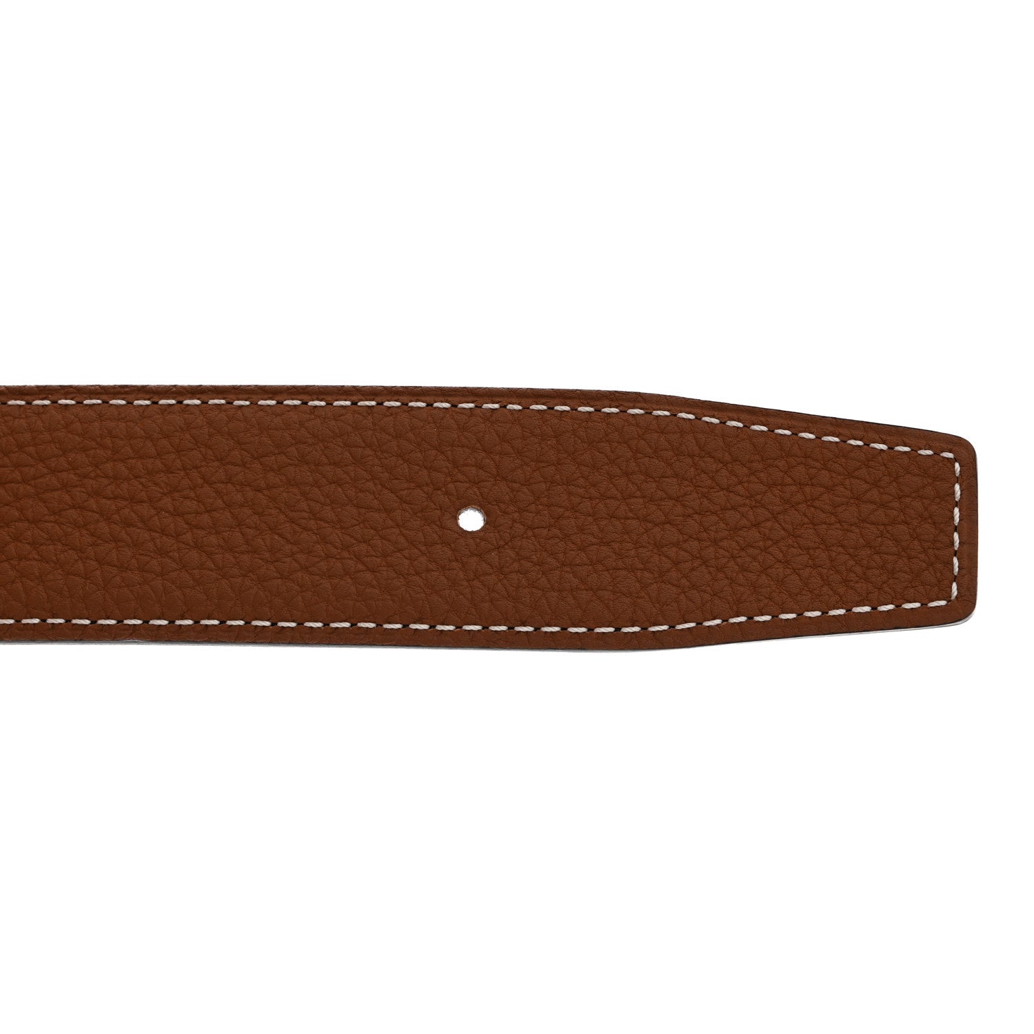 Hermes Box Togo 32mm Au Carre H Belt 85 Black Gold 4 of 9