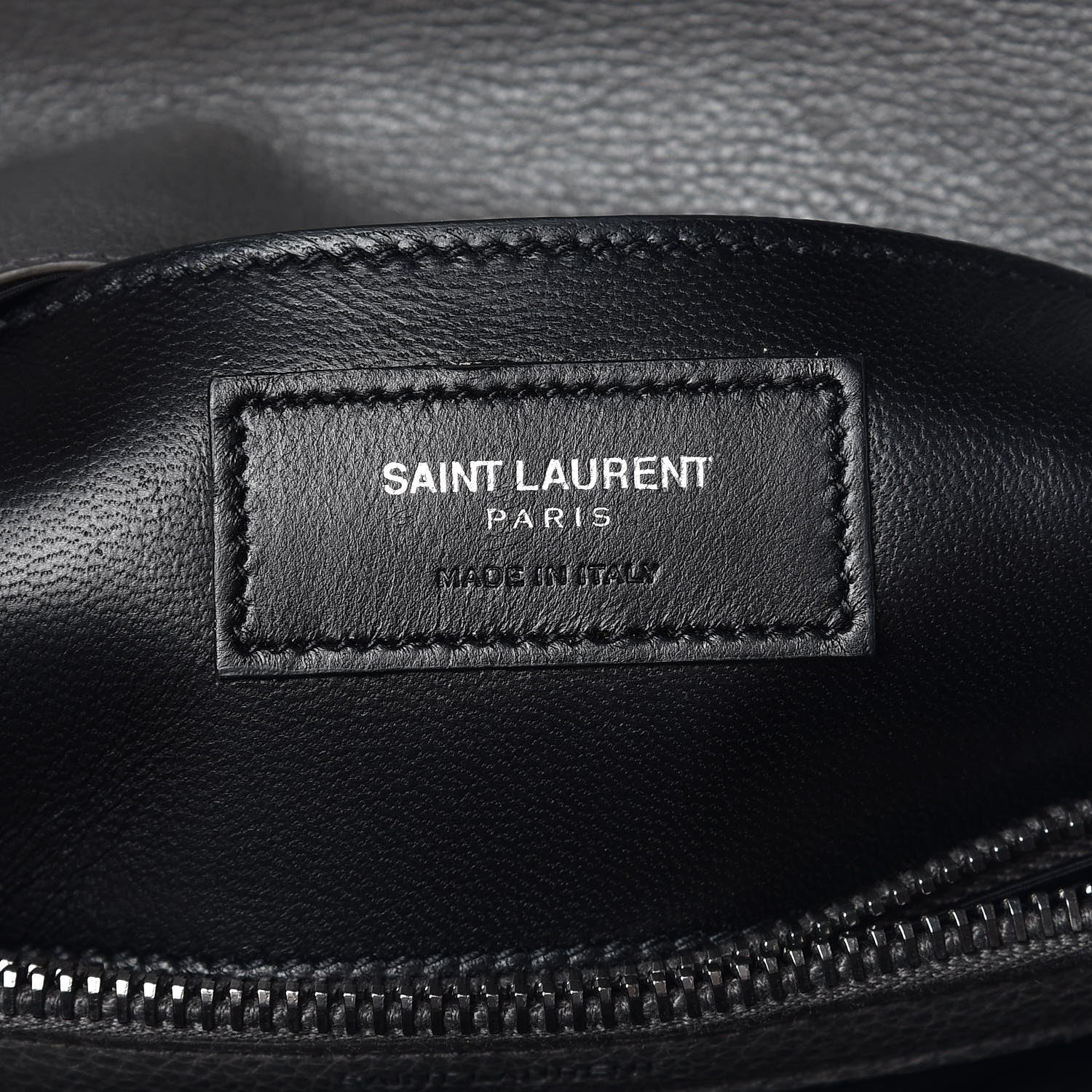 Saint Laurent Sheepskin Matelasse Chevron Monogram Medium College Bag Light Coal 8 of 13