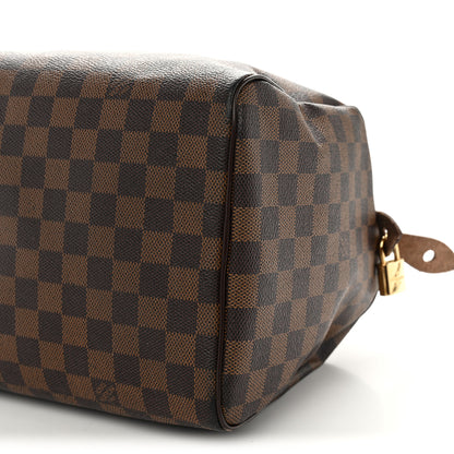 Louis Vuitton Damier Ebene Speedy 30 10 of 14
