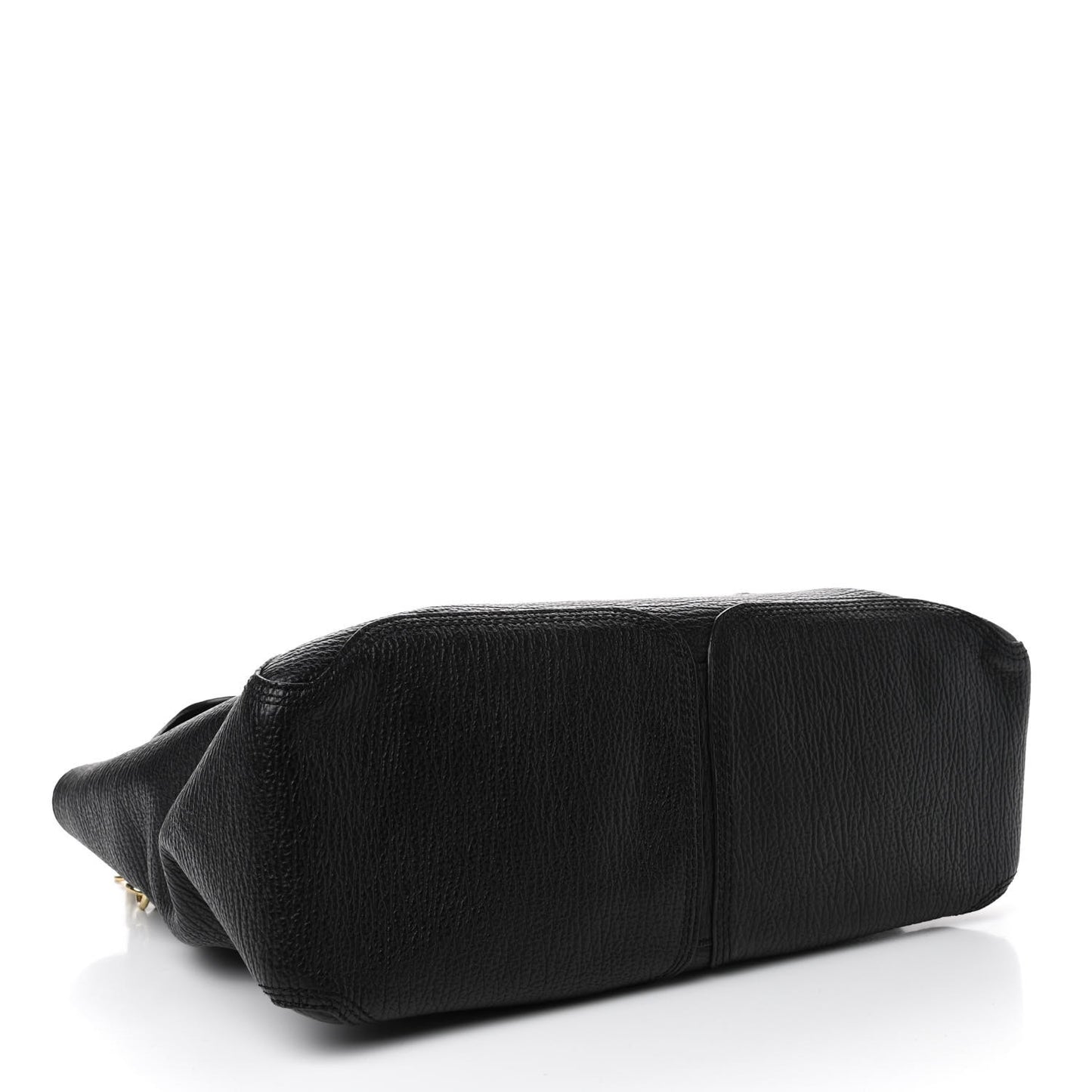 Textured Calfskin Large Pashli Satchel Black