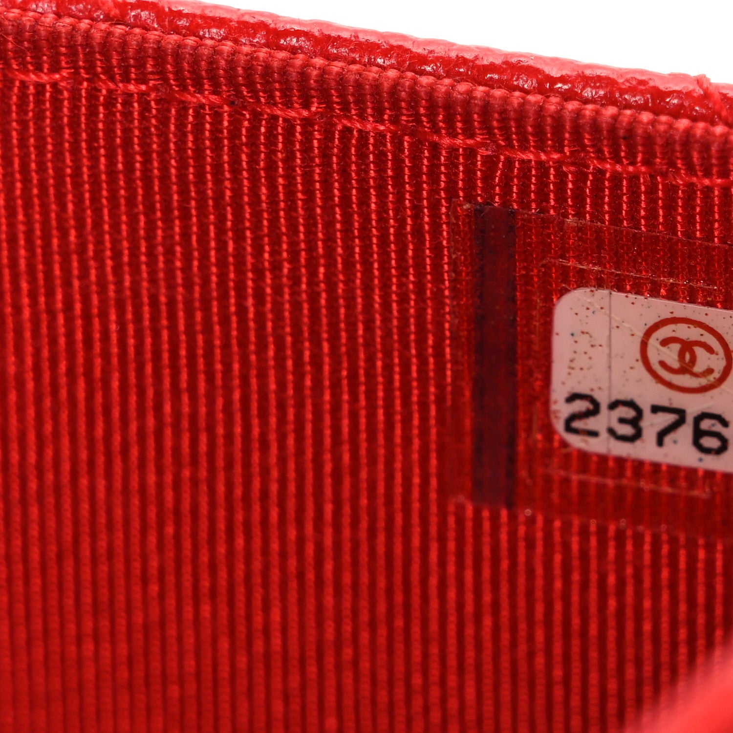 Chanel Caviar Chevron Quilted Wallet On Chain WOC Red 8 of 11
