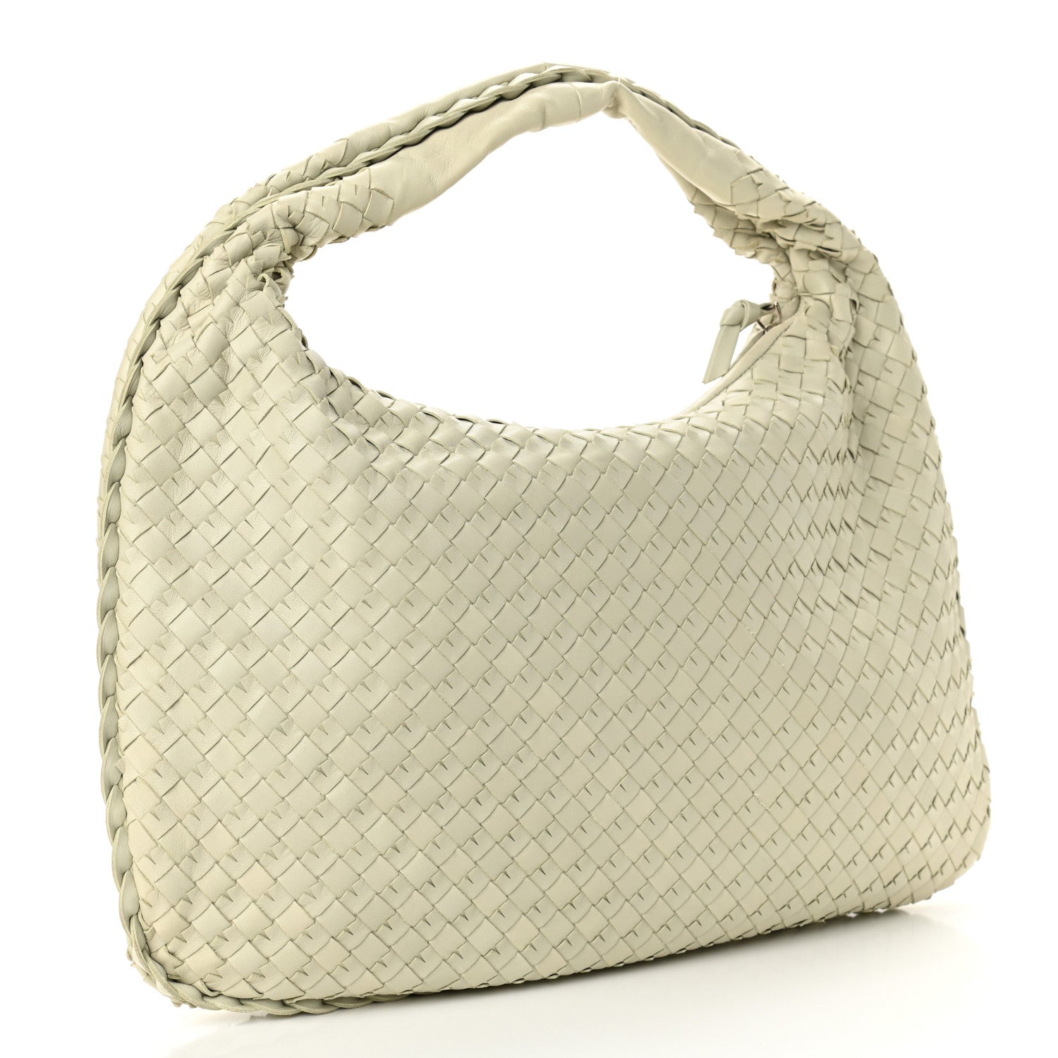 Bottega Veneta Nappa Intrecciato Slit Medium Veneta Hobo Cream 3 of 10