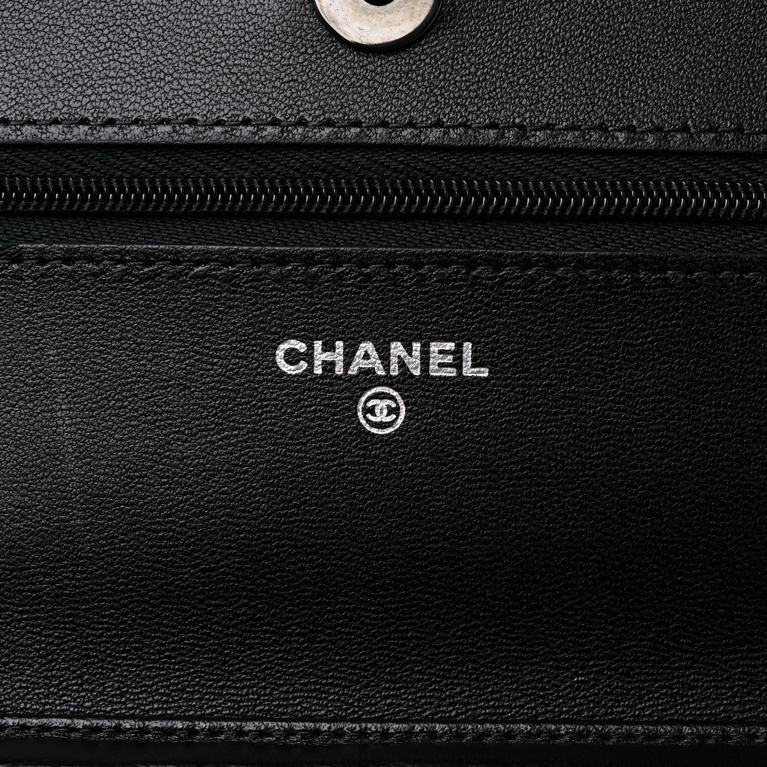 Chanel Lambskin Quilted Wallet On Chain WOC So Black 6 of 11