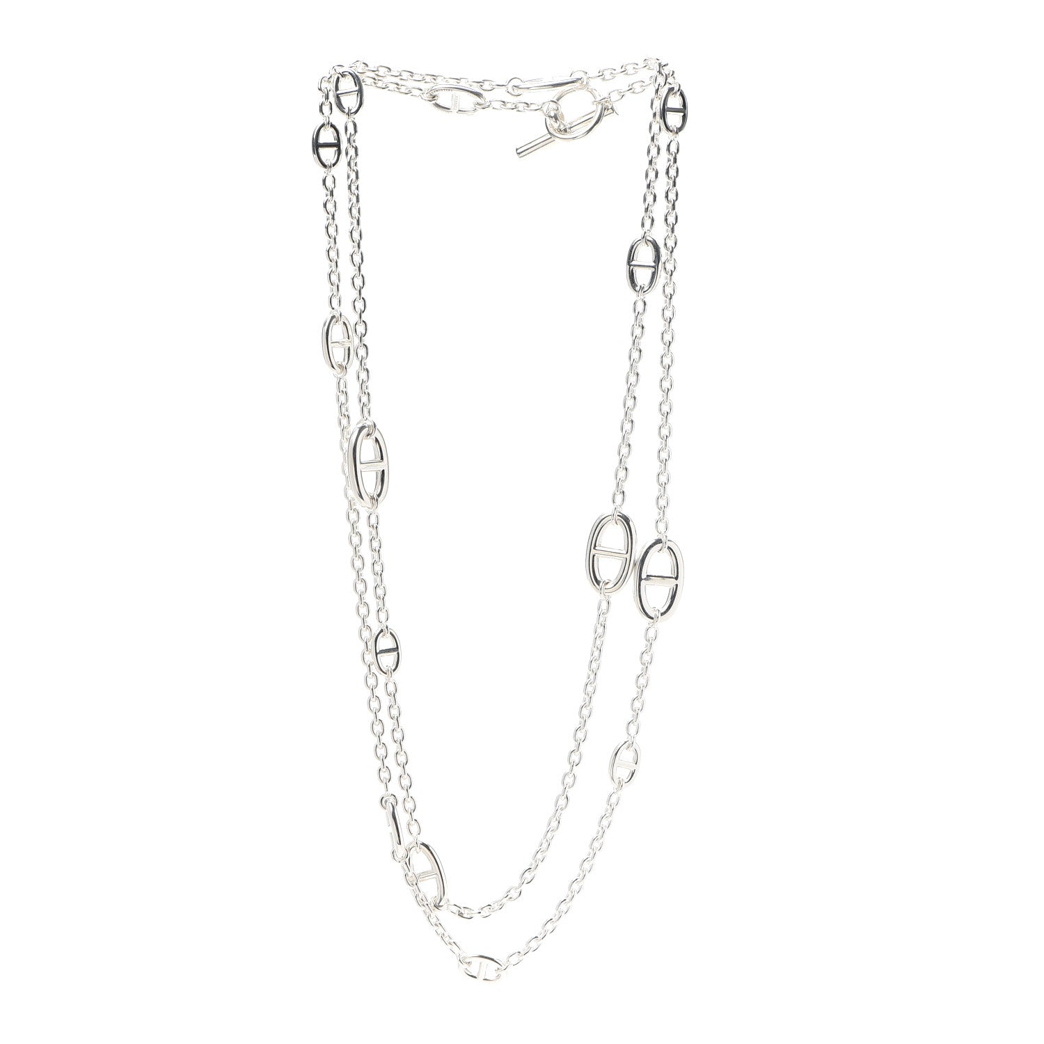 Hermes Sterling Silver Farandole Necklace 120 3 of 5