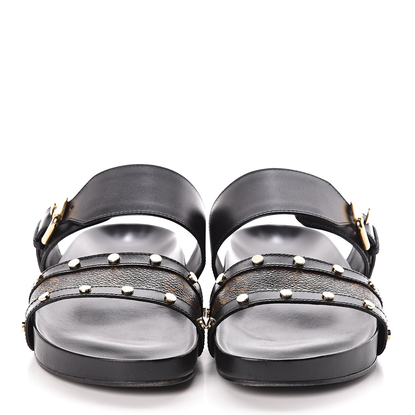 Bom Dia Flat Mule Sandals 37 Black