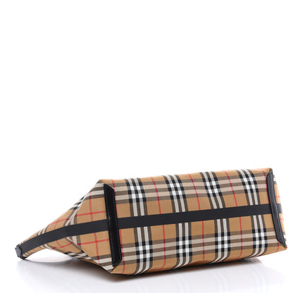 Burberry Vintage Check Medium The Giant Reversible Tote Antique Yellow Bright Red 7 of 15